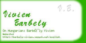 vivien barbely business card